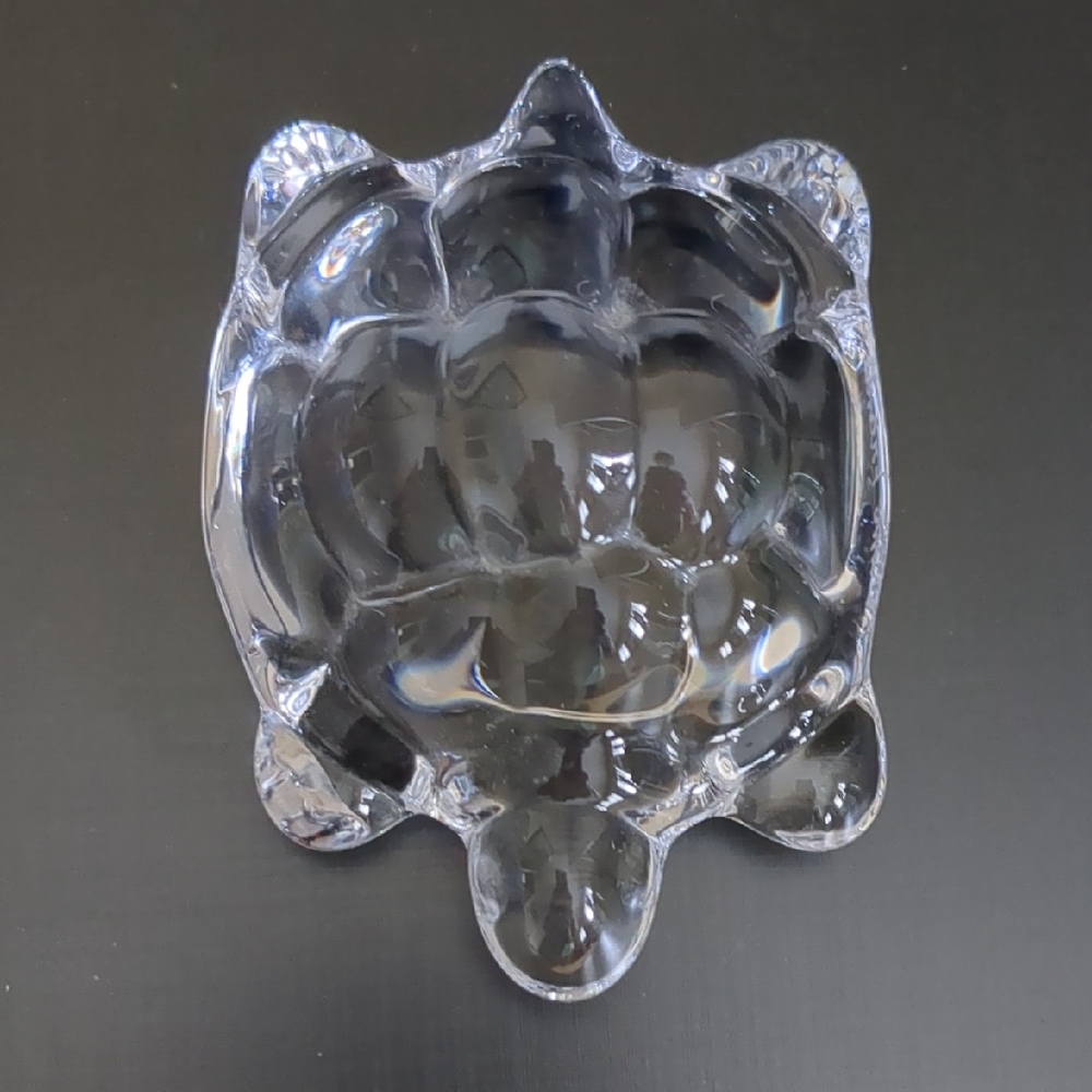 Daum Crystal Tortoise Paperweight
